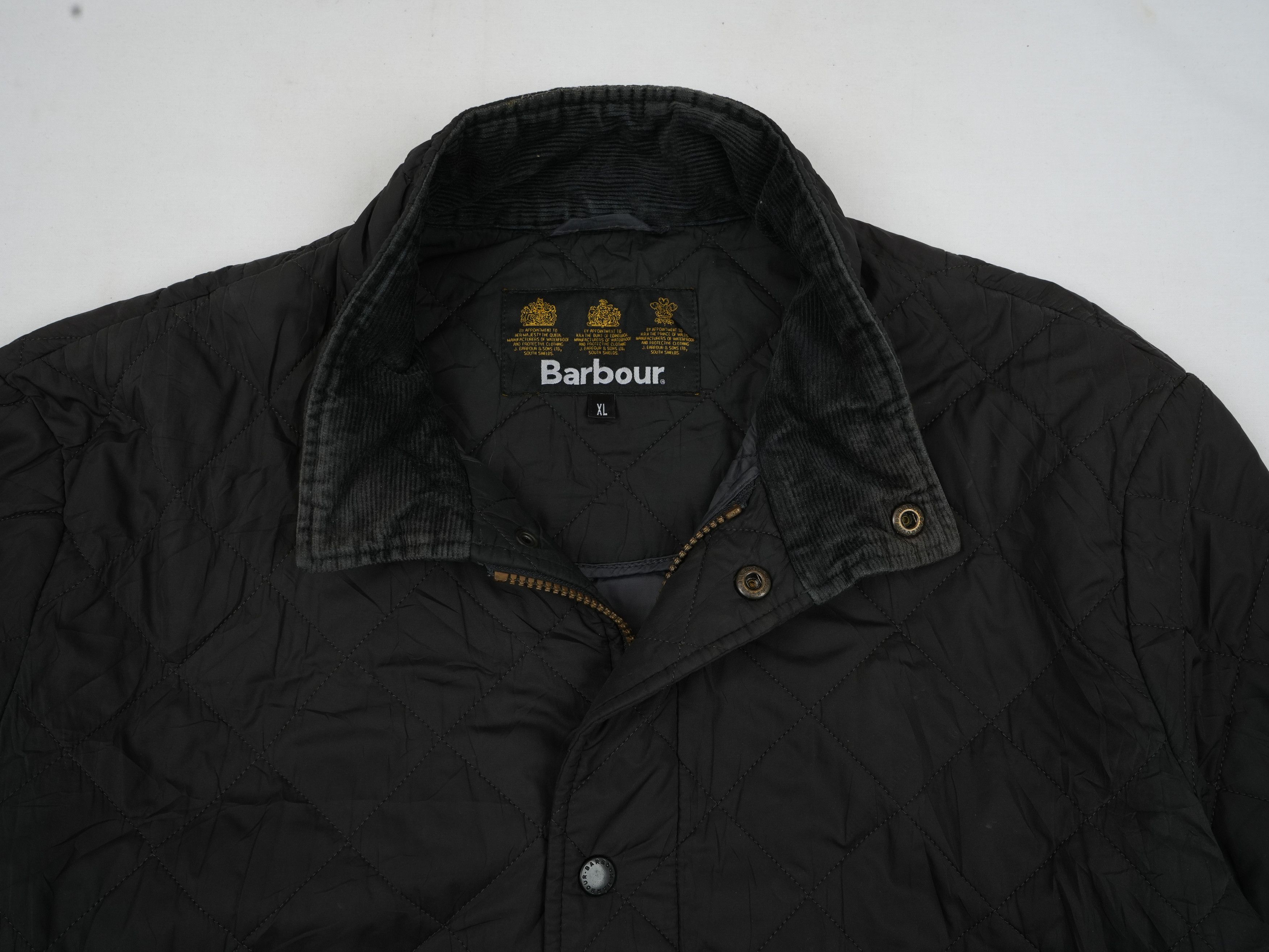 Barbour Men's Navy Barbour Powell Quilted Jacket Size US XL / EU 56 / 4 - 4 Thumbnail