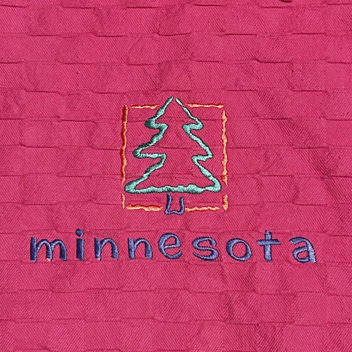 Vintage × Wek Vintage Minnesota Checkered Pink Sweatshirt Size XS / US 0-2 / IT 36-38 - 3 Thumbnail