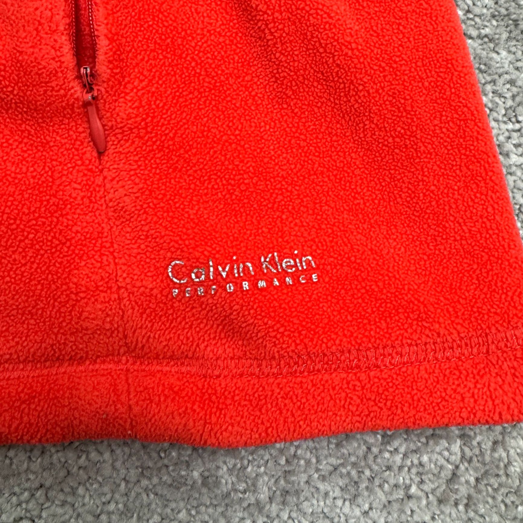 Calvin Klein Calvin Klein Performance Full Zip Jacket Womens XL Red Fleece Outdoor Activewear Size XL / US 12-14 / IT 48-50 - 4 Thumbnail