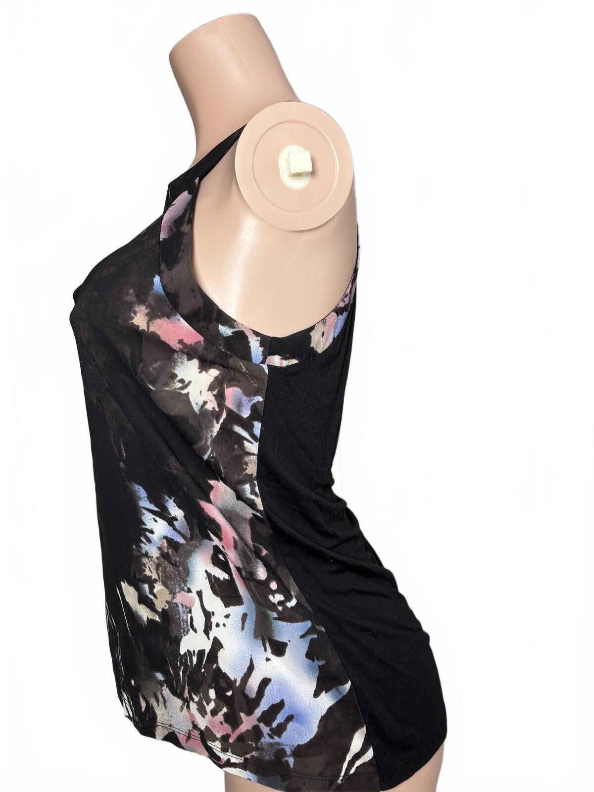 Unknown London The Limited Sleeveless Black & Multicolor Tank Top. Small. Size M / US 6-8 / IT 42-44 - 3 Thumbnail