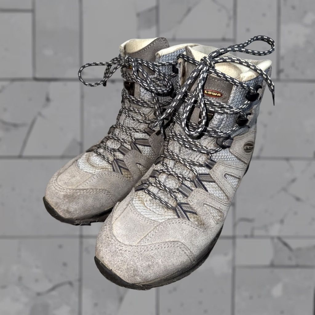 LOWA LOWA Boots Womens Gray Suede Hiking ITALY Size US 8 / IT 38 - 1 Thumbnail