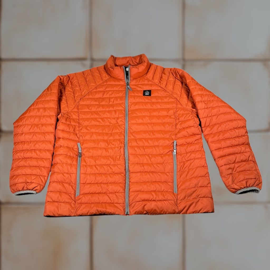 Vintage Alaskan Hardgear Jacket Adult XLT Orange Puffer Insulated Outdoor Nylon Nylon Polyester Full Zip Casual Mens XLT Orange Puffer Jacket Size US XL / EU 56 / 4 - 1 Thumbnail