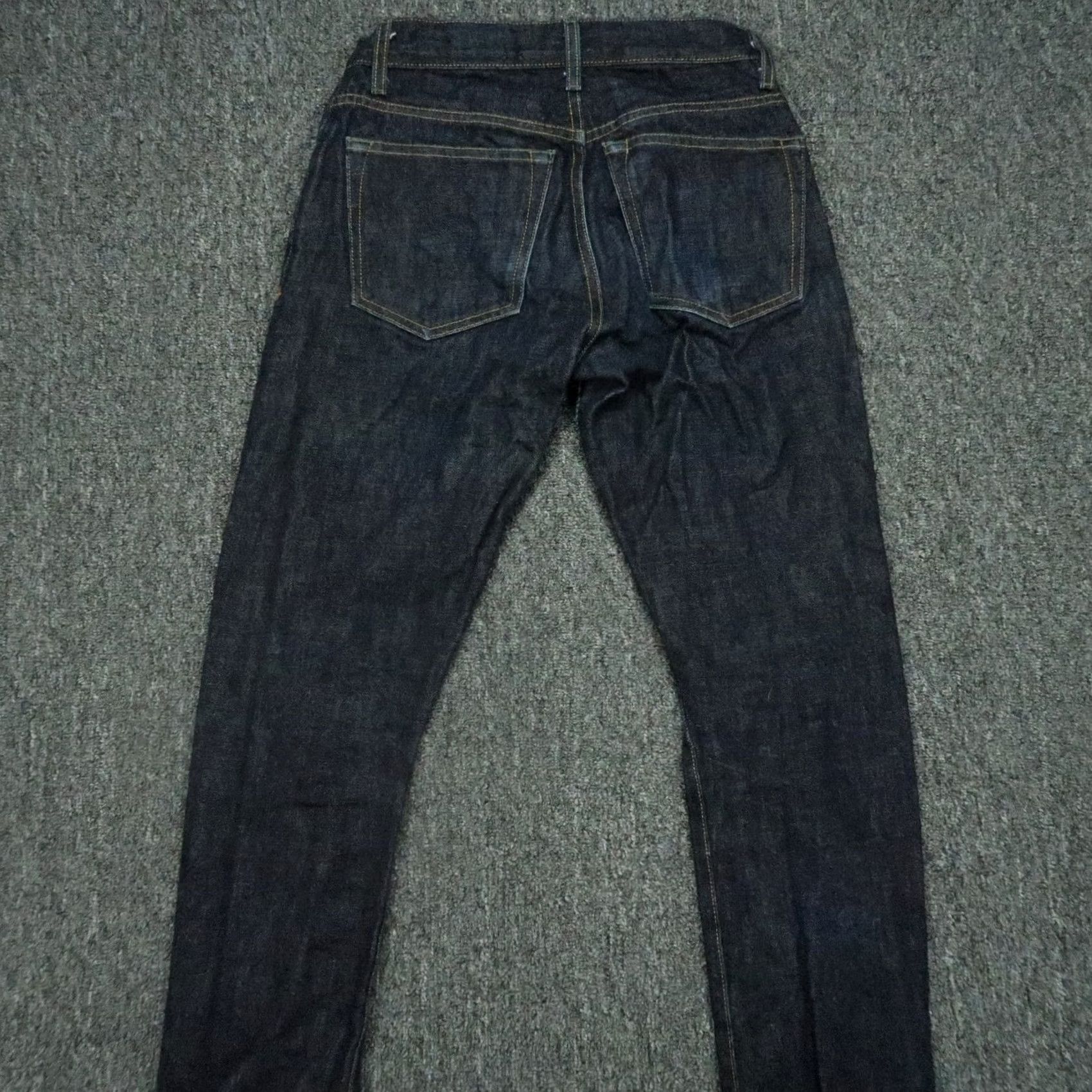 Imogene + Willie Imogene + Willie Jeans Mens 27x30 Indigo Blue 5 Pocket Dark Wash Button Fly Jeans Mens Regular 27 Indigo Blue 5-Pocket Design 30 In Inseam Vintage No Size US 27 - 6 Thumbnail