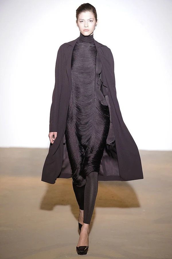 Jil Sander Archive Jil Sander by Raf Simons Spring 2009 Fringe Top Size S / US 4 / IT 40 - 1 Thumbnail