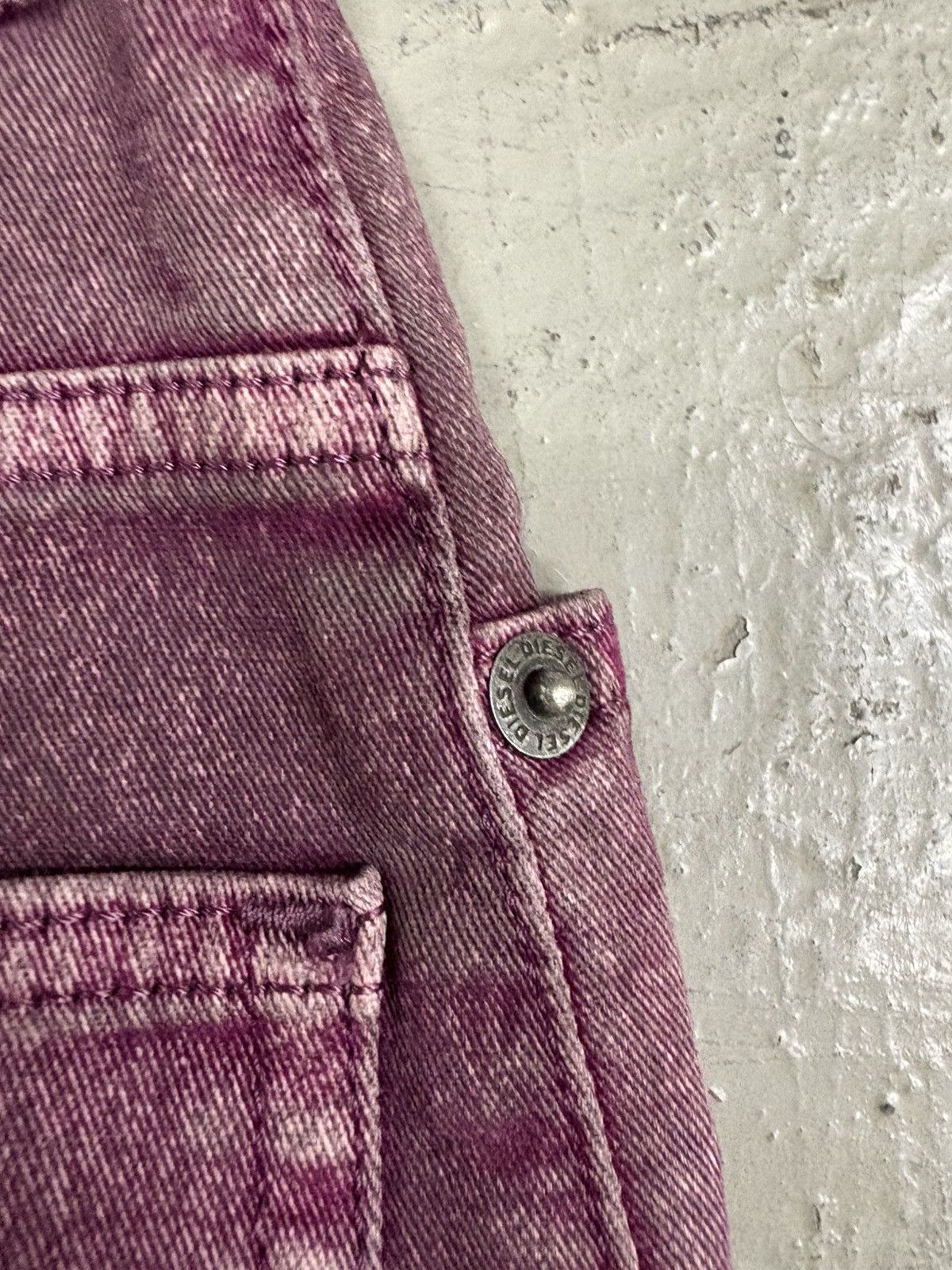 Vintage Diesel Waxed Mharki Y2K Wide Fit Baggy