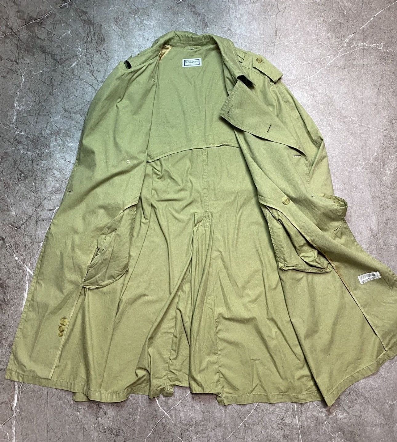 Yves Saint Laurent Vintage 90s Yves Saint Laurent YSL trench coat Jacket Size US M / EU 48-50 / 2 - 3 Thumbnail
