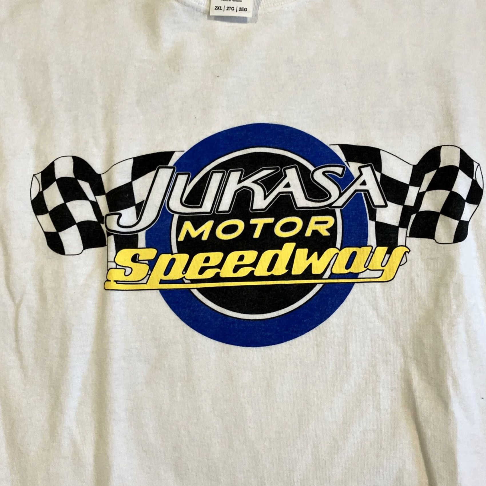 Gildan Jukasa Motor Speedway Crown Jewel T Shirt Mens XXL White Gildan Size US XXL / EU 58 / 5 - 2 Thumbnail