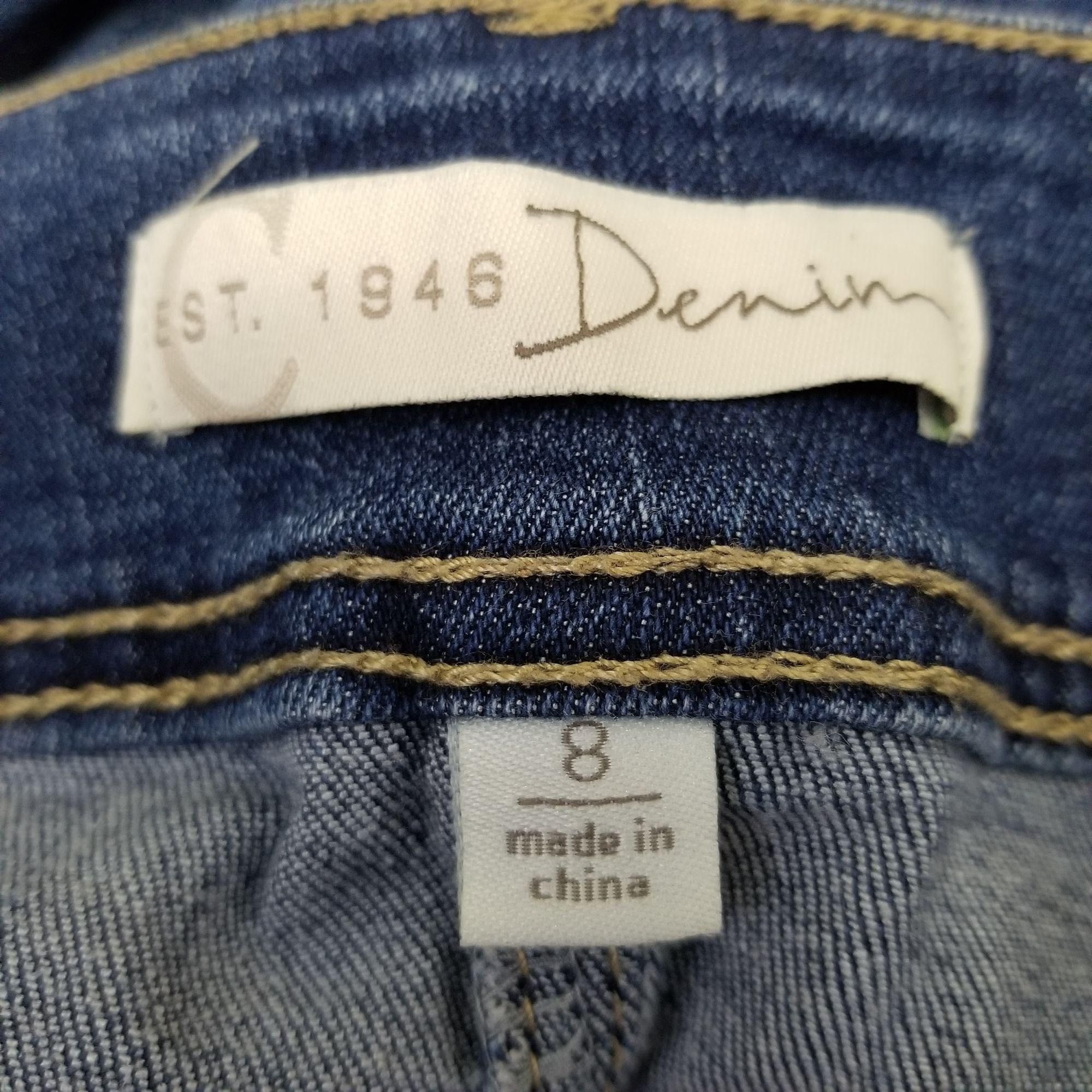 Other EST 1946 Blue Jean Denim 8 Skirt Faux Button Up Front Pocket Size 30" / US 8 / IT 44 - 3 Thumbnail