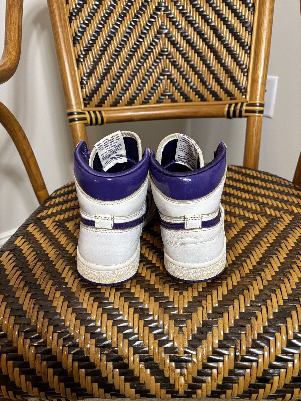 Jordan Brand Jordan 1 High OG Court Purple 6.5 Size US 6.5 / IT 36.5 - 4 Thumbnail