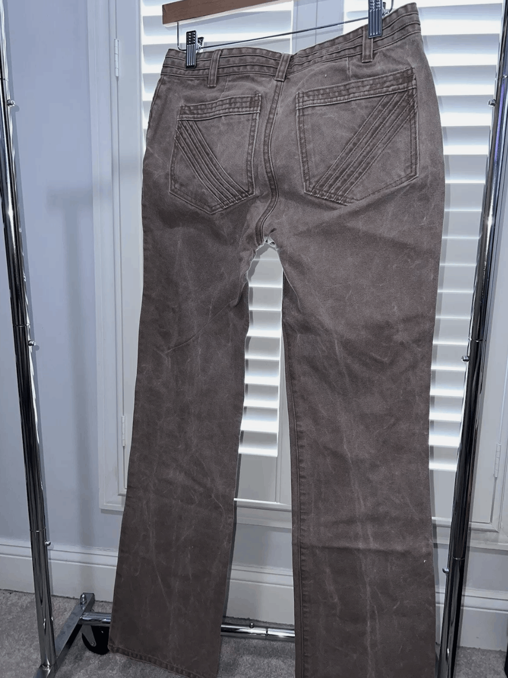 Gap Vintage Gap Y2K 2000s Tan Brown Pants Size 4 Size 27" / US 4 / IT 40 - 3 Thumbnail