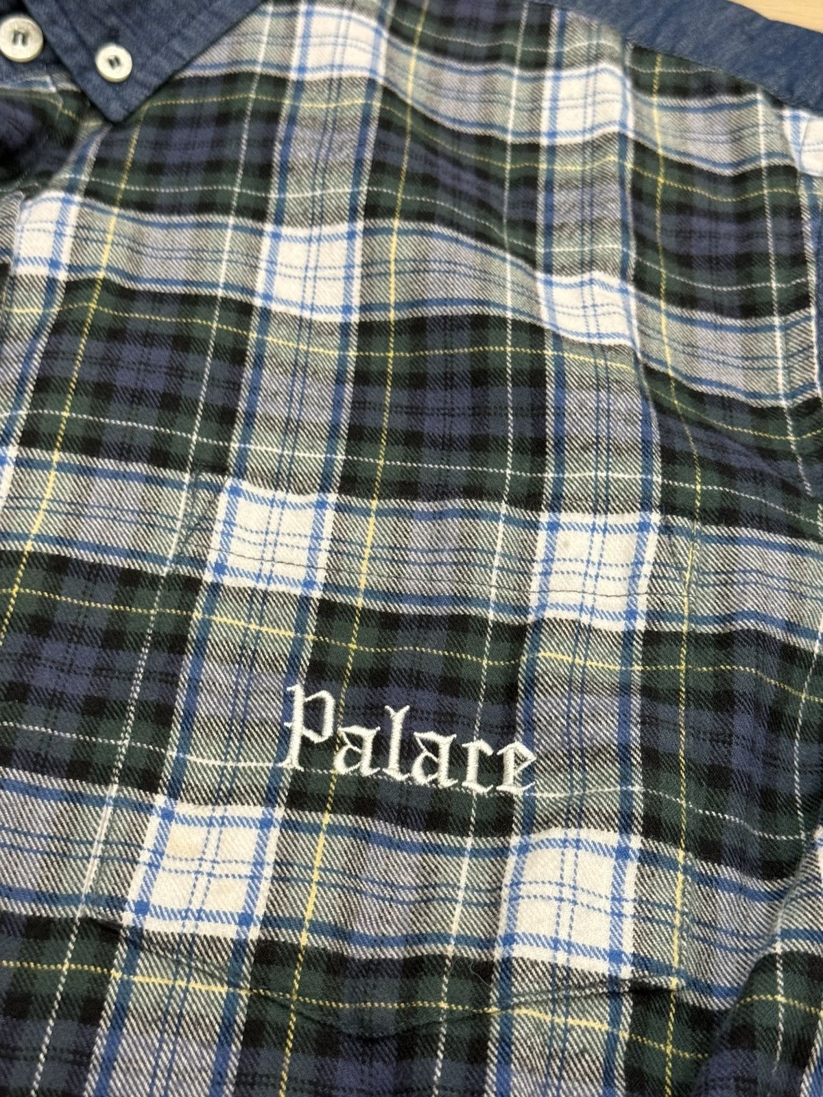 Palace Palace Check Panel Chambray Shirt Size US L / EU 52-54 / 3 - 2 Thumbnail