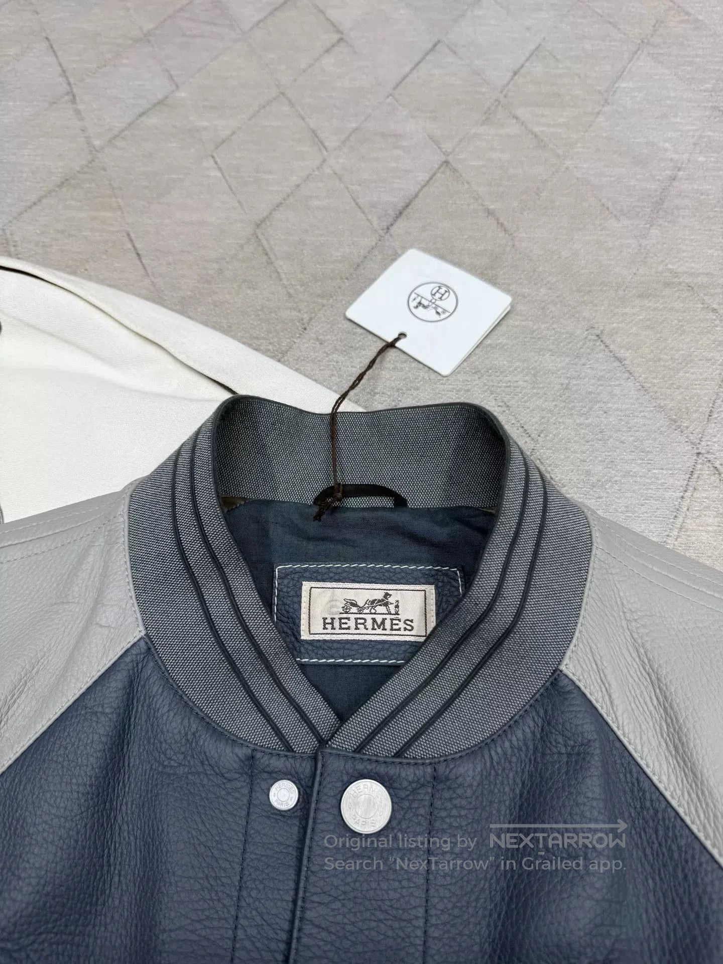 Hermes Hermes Reindeer Leather Baseball Jacket. Size US M / EU 48-50 / 2 - 3 Thumbnail