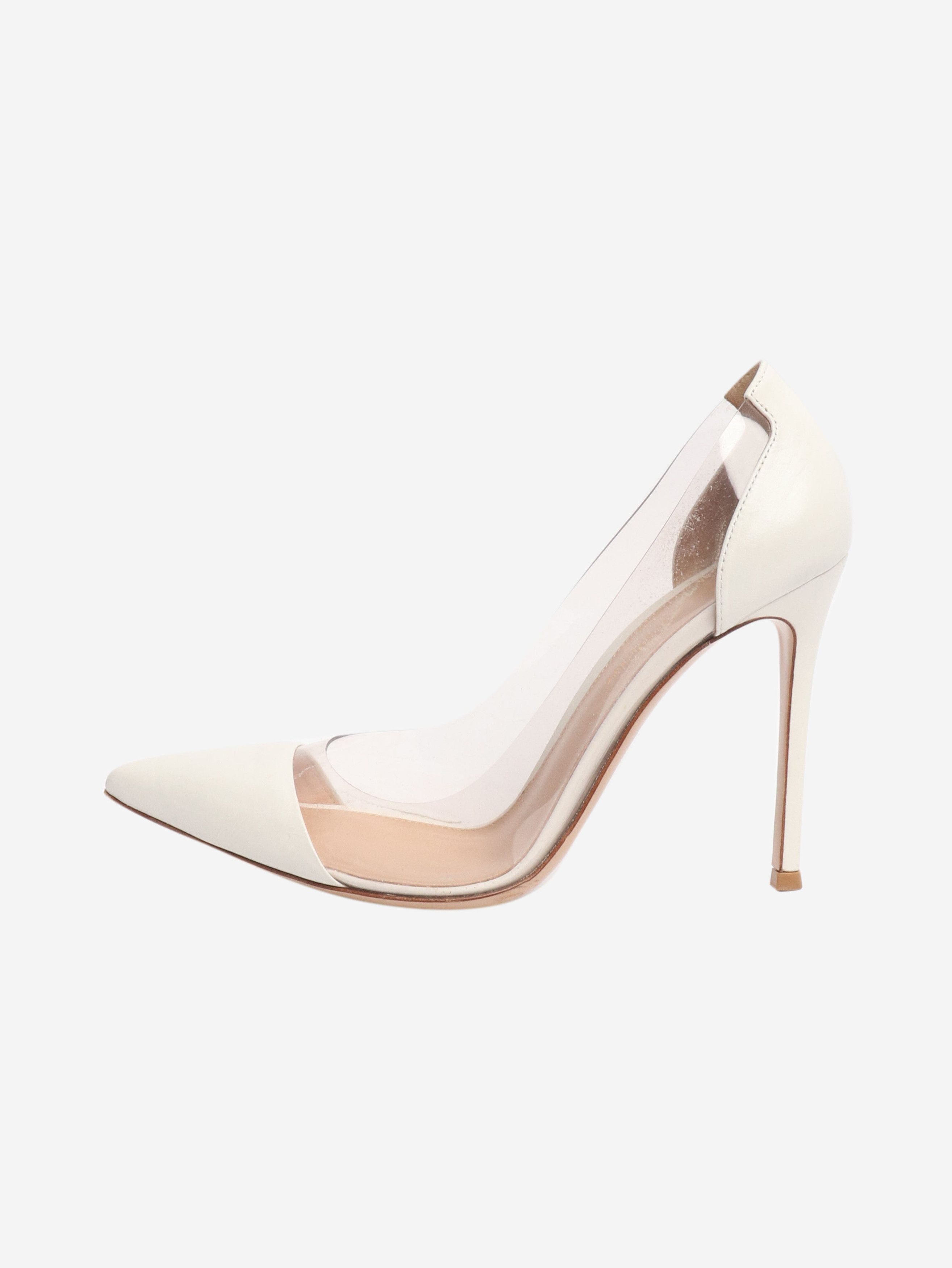 Gianvito Rossi White pvc heels - EU 37.5 (UK 4.5) Size US 6 / IT 36 - 1 Thumbnail