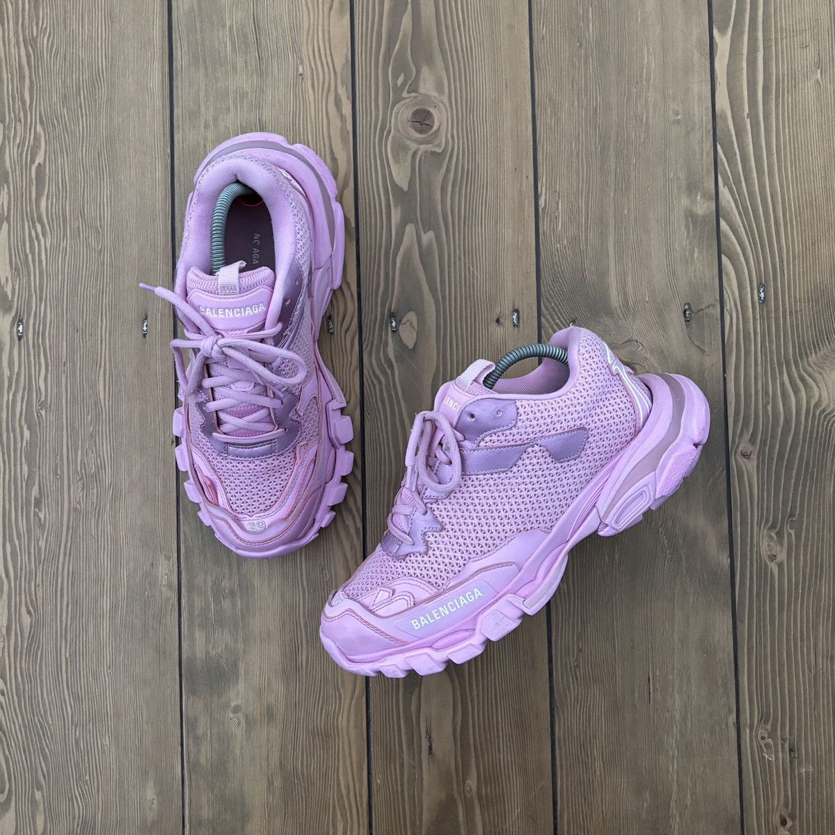 Balenciaga Balenciag Track 3 Distressed Trainers Platform Shoes Size US 8.5 / IT 38.5 - 2 Thumbnail