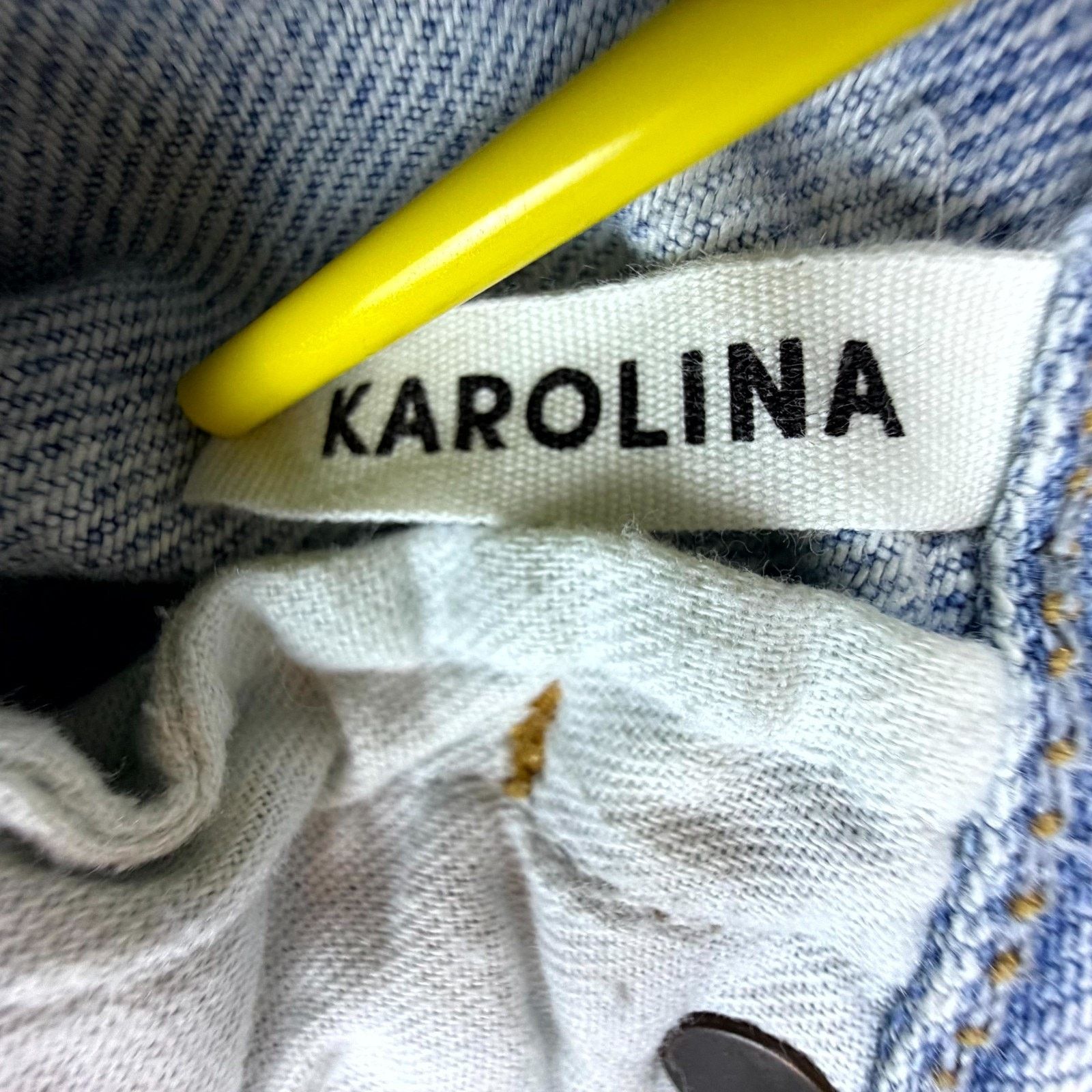 GRLFRND Grlfrnd Karolina Skinny Jeans Womens 25 Blue Never Again Size 25" / US 0 / IT 36 - 9 Thumbnail