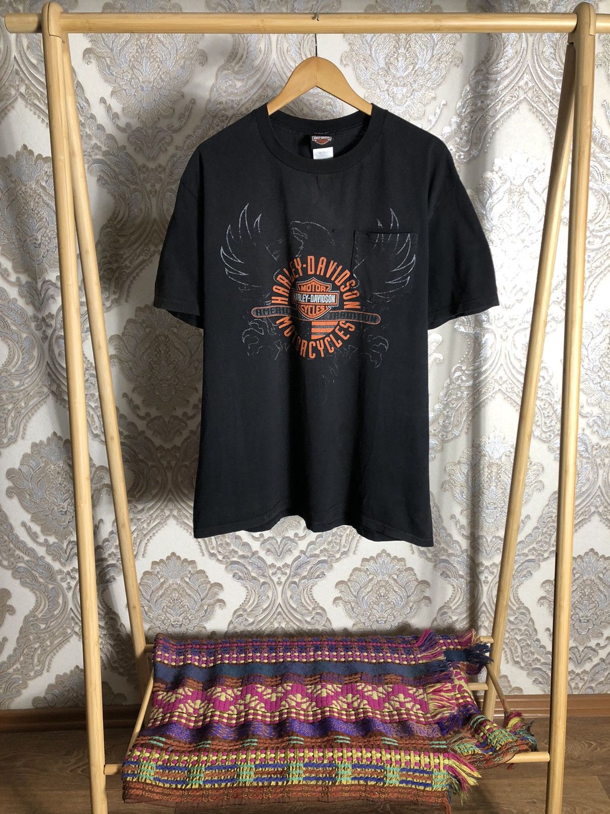 Harley Davidson VINTAGE HARLEY DAVIDSON MOTORCYCLE RETRO T-SHIRT BIKE 90s Size US L / EU 52-54 / 3 - 2 Thumbnail