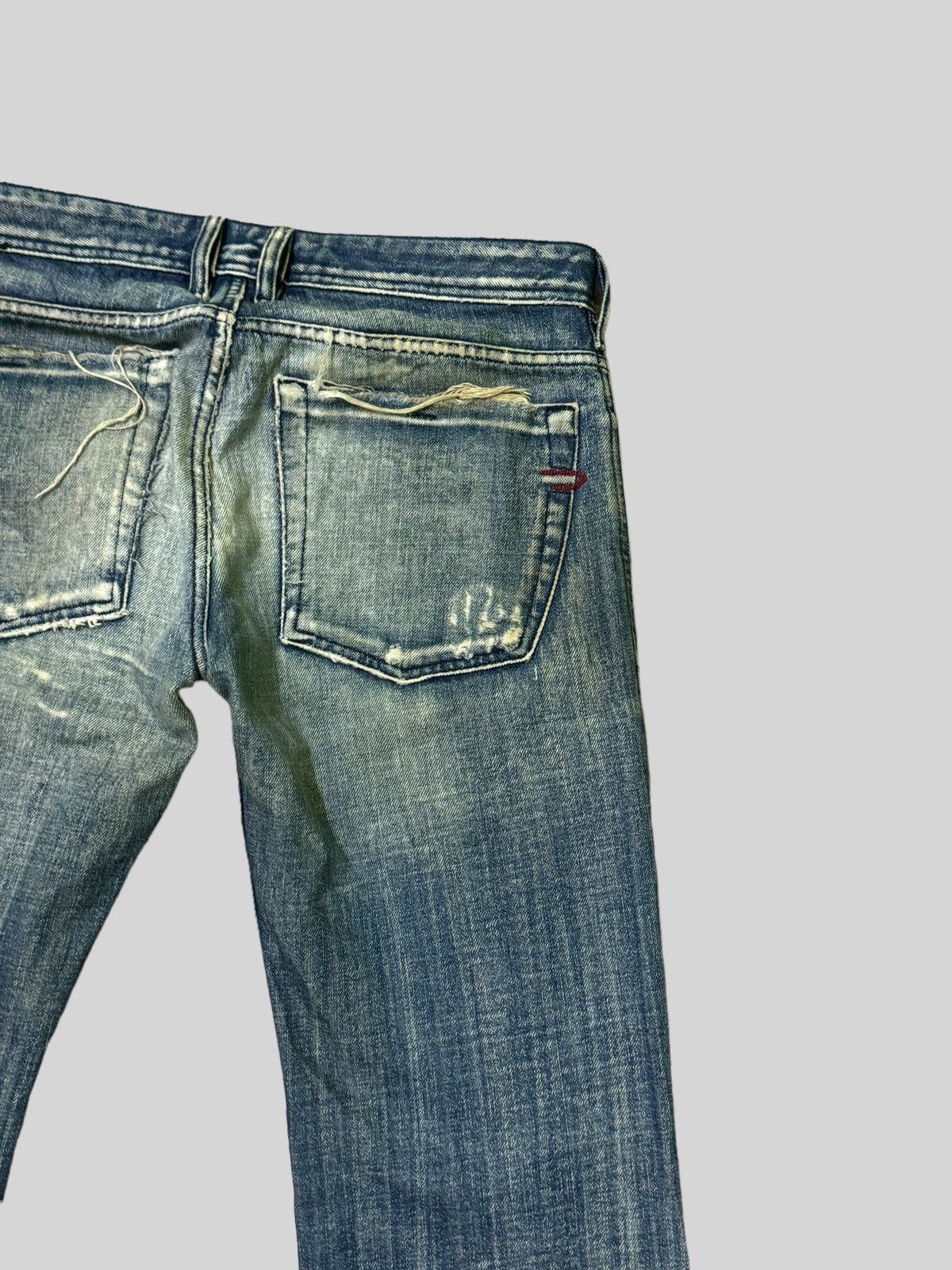 Japanese Brand × Vintage Flared Diesel Industry Thrashed Distressed Denim Size US 31 - 11 Thumbnail