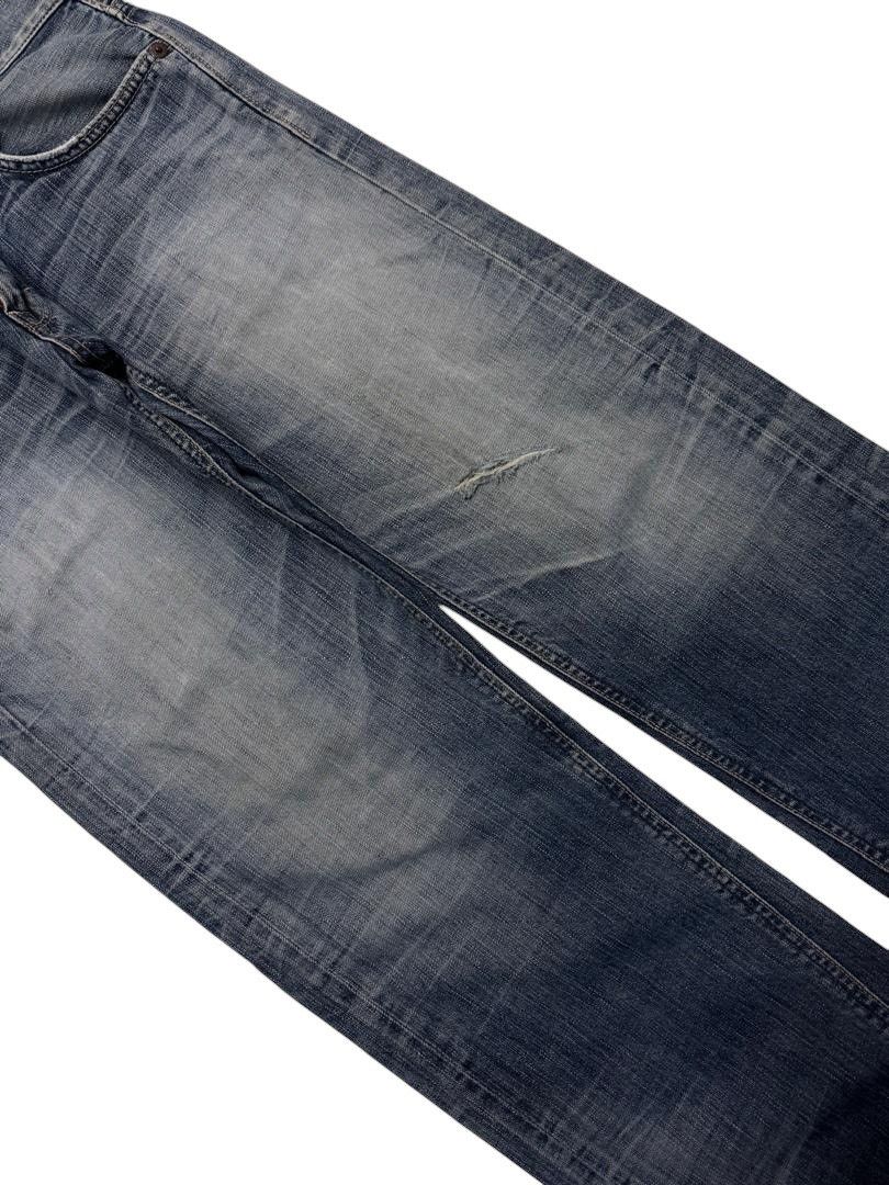 Le Grande Bleu (L.G.B.) VINTAGE EDWIN INSANE HEAVY MUDWASH WHISKER DISTRESSED DENIM Size US 32 / EU 48 - 7 Thumbnail