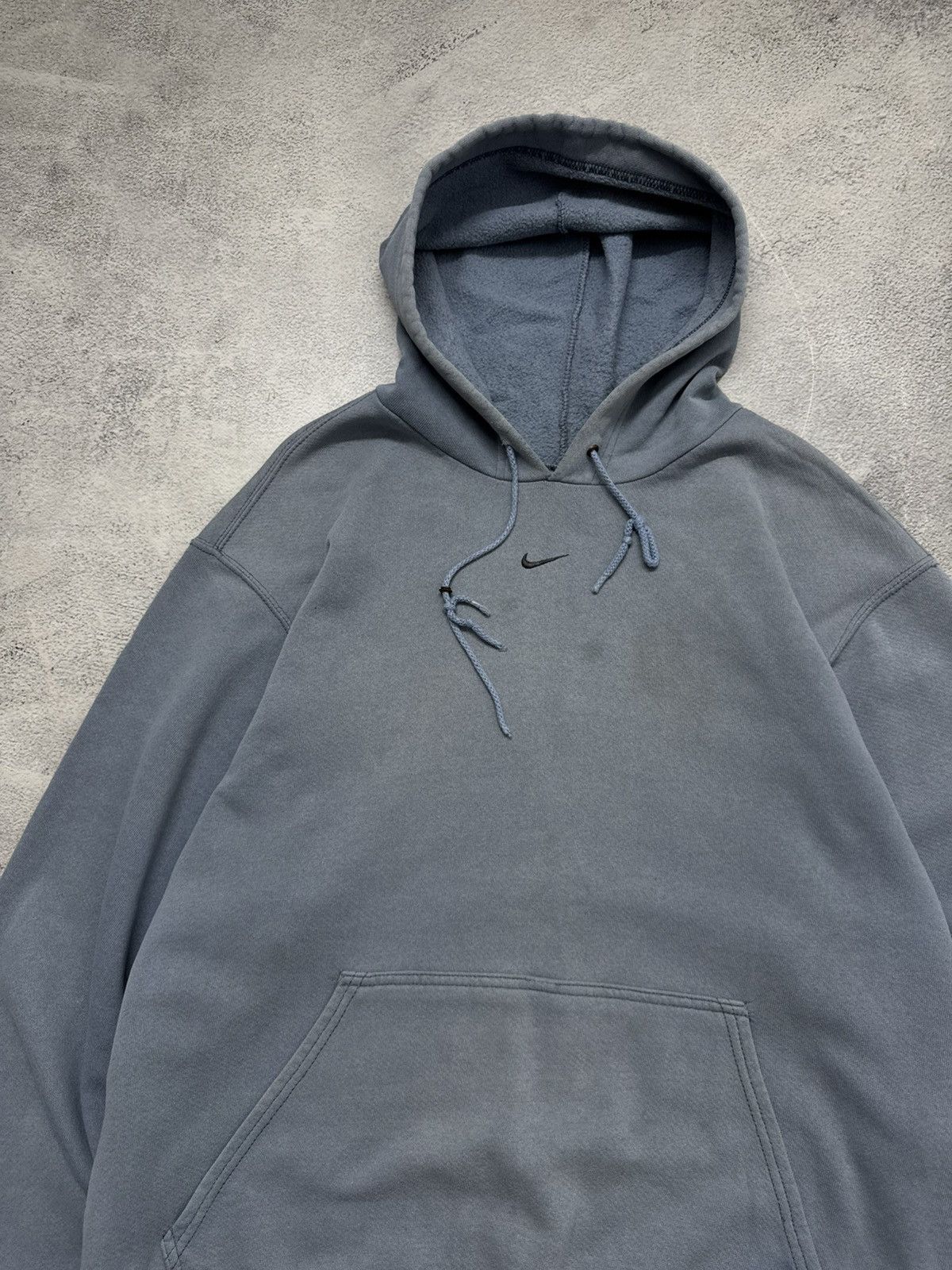 Nike Y2K Faded Nike Drill Center Swoosh Hoodie Travis Style 90’s Size US L / EU 52-54 / 3 - 6 Thumbnail