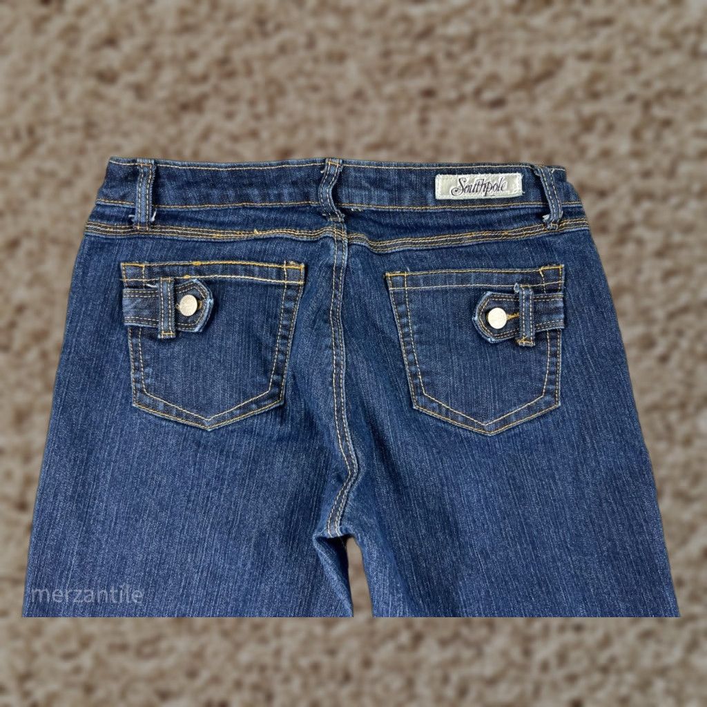 Southpole VINTAGE Southpole Denim Jeans Women's Bootcut Skinny Fit 30in Inseam 11 Blue 90s Hip Hop Culture Size 32" / US 10 / IT 46 - 1 Thumbnail
