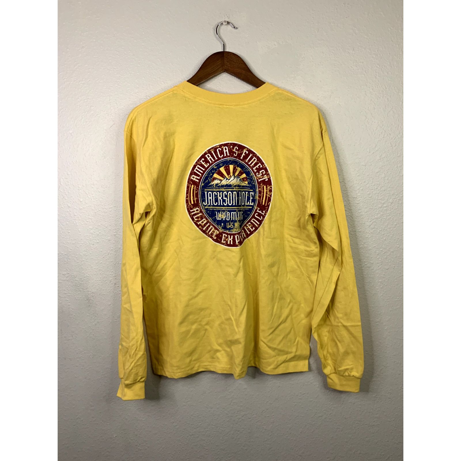 Anvil Vintage Jackson Hole Long Sleeve Shirt Wyoming Alpine M Size US M / EU 48-50 / 2 - 5 Thumbnail