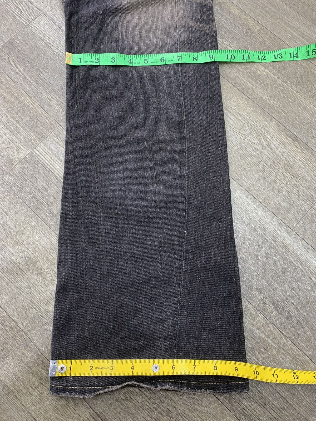 If Six Was Nine Vintage Lee Clawmark Faded Lgb Style Flared Jeans Y2K Size US 32 / EU 48 - 20 Thumbnail