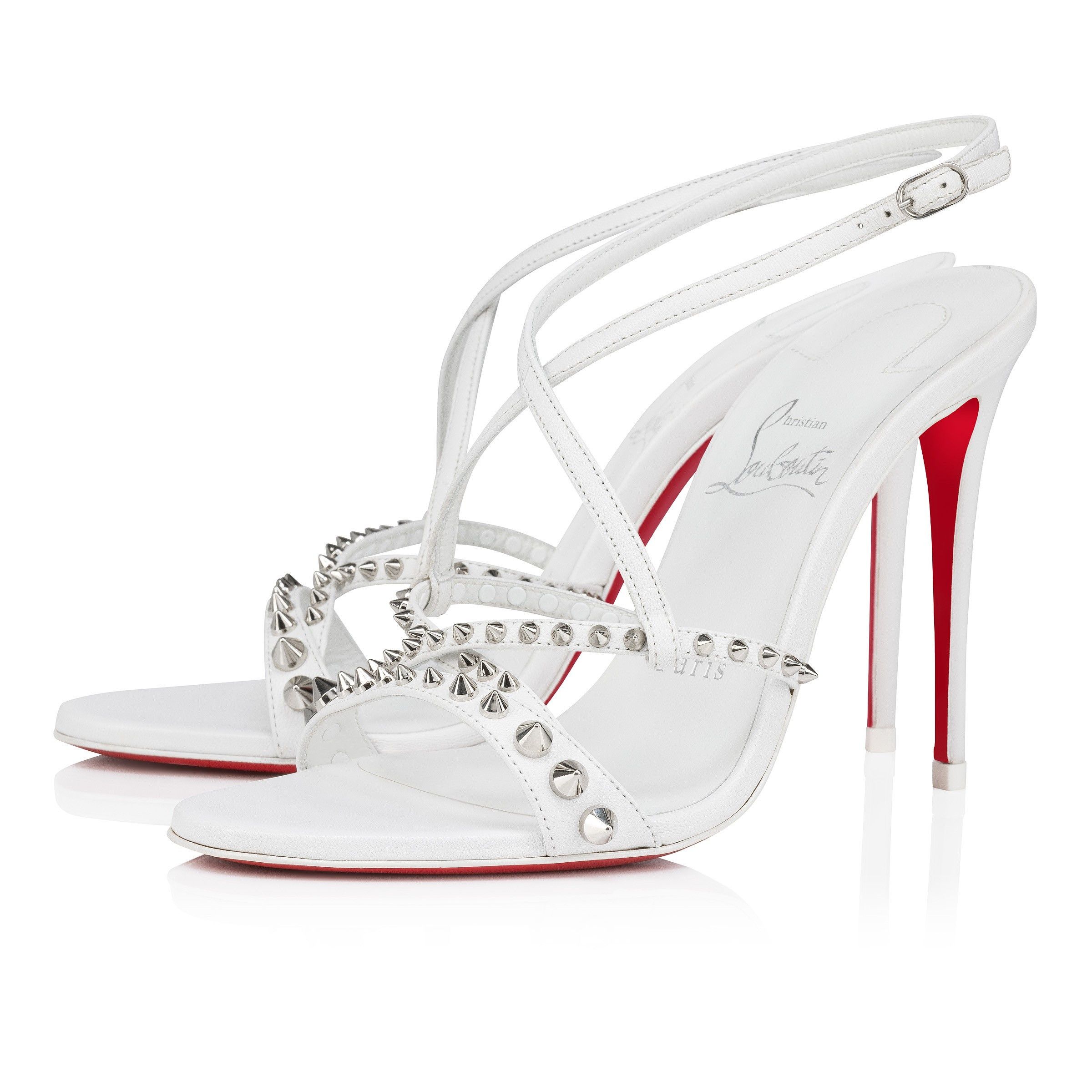 Christian Louboutin o1w1db10725 Heels in White Size US 4 / IT 34 - 1 Thumbnail