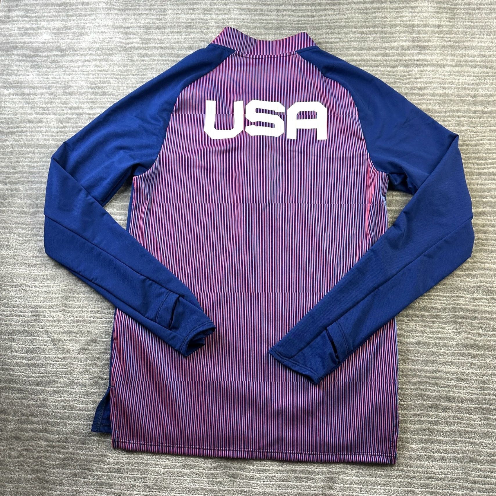 Nike Nike Pro Elite 2023 Half Zip Track Jersey Small Blue Made In USA Mens Size US S / EU 44-46 / 1 - 2 Thumbnail