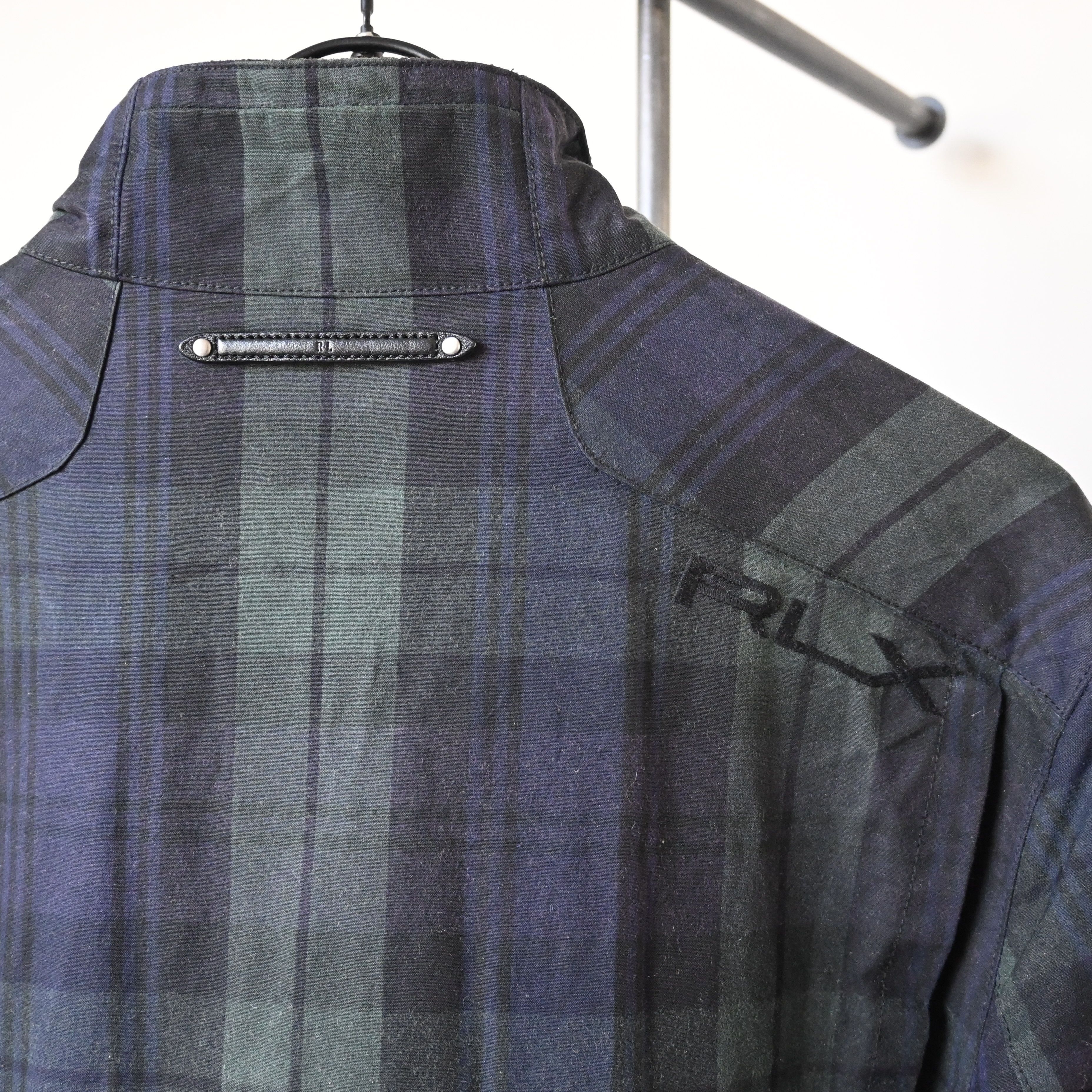 RLX Ralph Lauren VTG 2010s RLX Ralph Lauren waxed cotton belted biker jacket Size US L / EU 52-54 / 3 - 3 Thumbnail