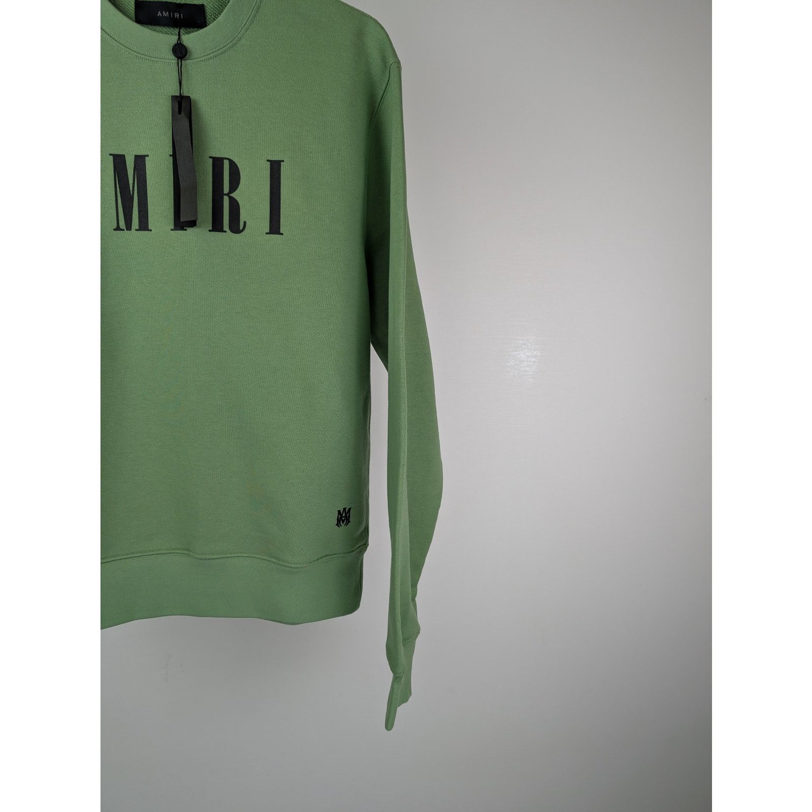 Amiri o1rshd1 Amiri Core Logo Crewneck Sweatshirt in Mineral Green Size US XL / EU 56 / 4 - 4 Thumbnail