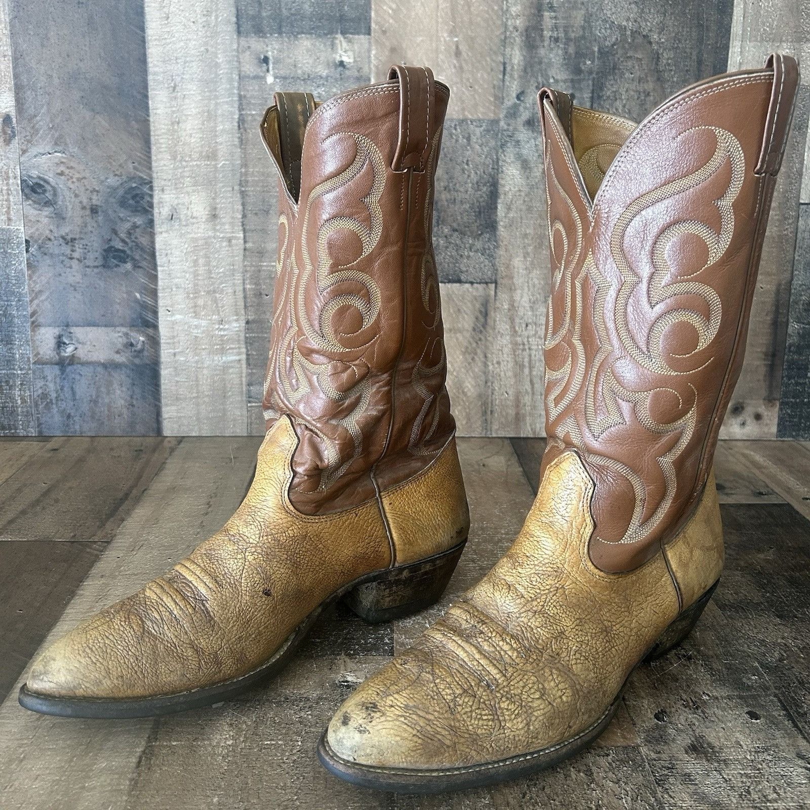 Nocona Boots Nocona Vintage Western Cowboy Boots Mens 11 D Size US 11 / EU 44 - 1 Thumbnail