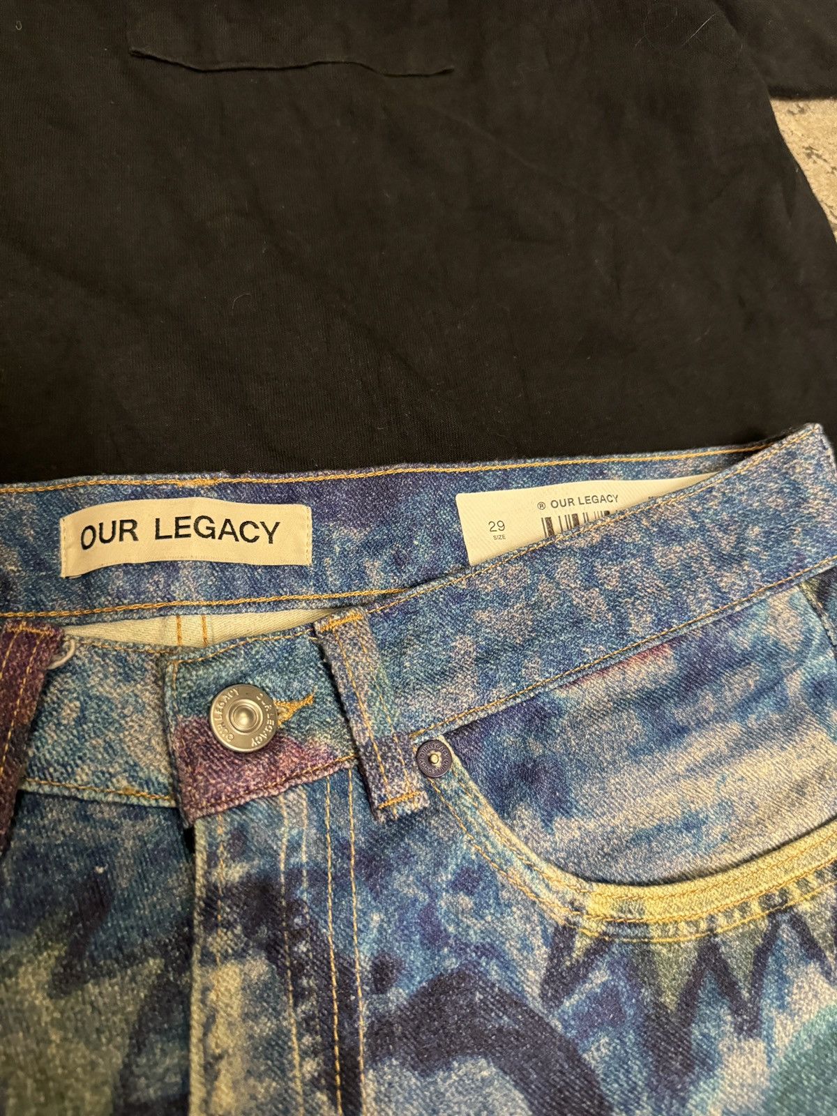 Our Legacy OUR LEGACY THIRD CUT DIGITAL CHALK FLOWER PRINT JEANS 29 |  Grailed