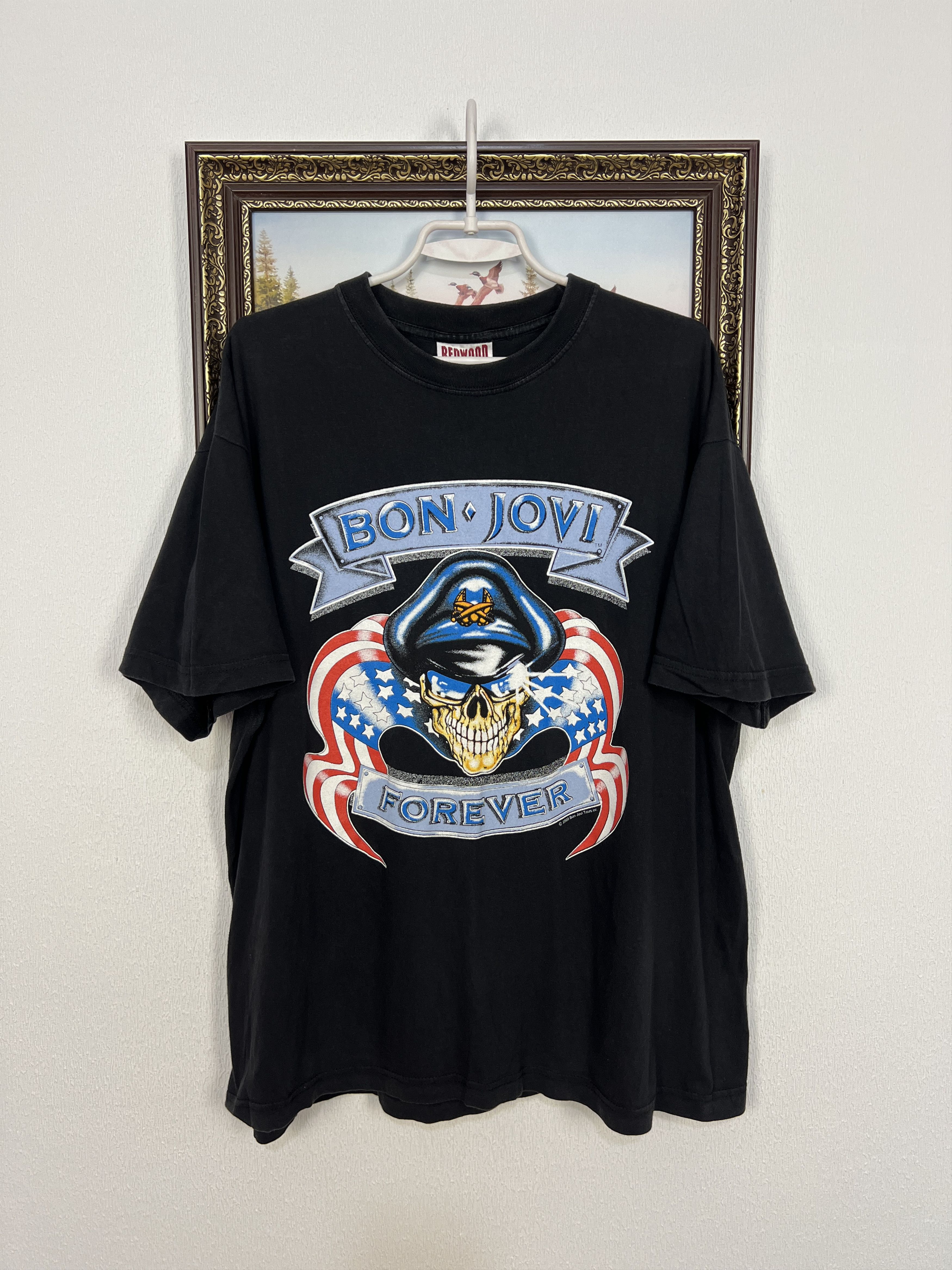 Vintage Vintage Bon Jovi Forever Bandshirt Tourshirt Tee Shirt Size US XL / EU 56 / 4 - 1 Thumbnail