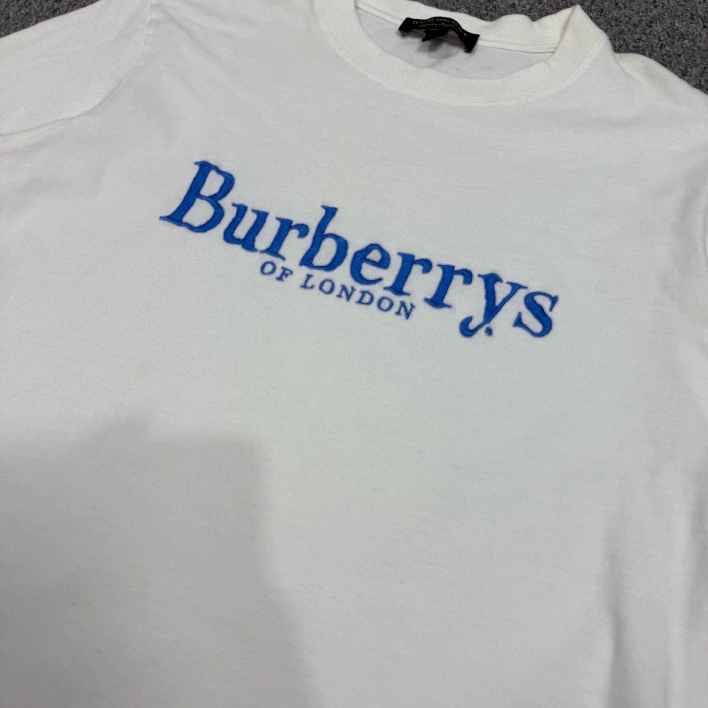 Burberry Burberry Blue Embroidered Logo Short Sleeve XS Size XS / US 0-2 / IT 36-38 - 3 Thumbnail
