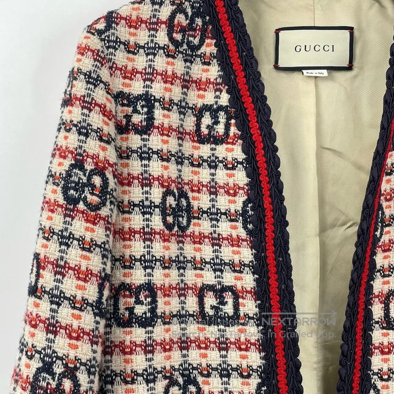 Gucci Gucci Double G Print Tweed Coat. Size XS / US 0-2 / IT 36-38 - 4 Thumbnail