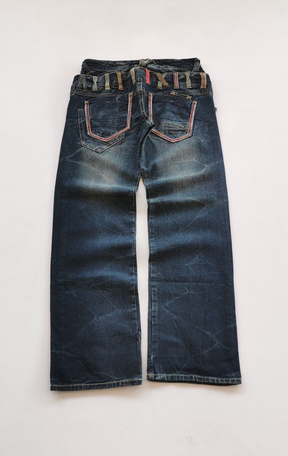 Kapital Sorridere Japan Double Waist Denim Jeans Size US 32 / EU 48 - 3 Thumbnail