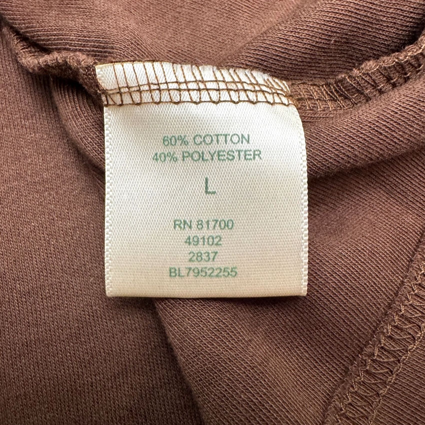 Blair Blair Cotton Blend Basic Tank Women L Brown Crew Neck Sleeveless Essential Shirt Size L / US 10 / IT 46 - 5 Thumbnail