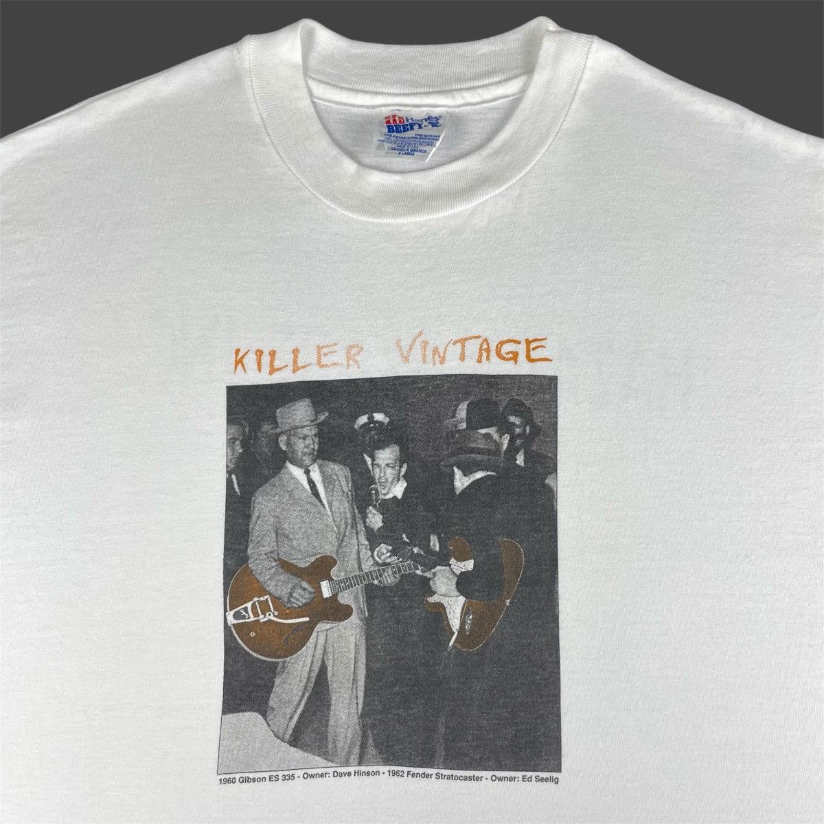 Hanes × Vintage Vintage Killer Vintage Specialty Guitars T-Shirt 90s Size US XL / EU 56 / 4 - 2 Thumbnail