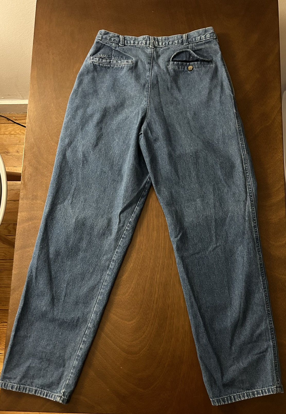 L.L. Bean × Vintage Vintage 90s L.L. Bean Pleated Jeans Size US 30 / EU 46 - 2 Thumbnail