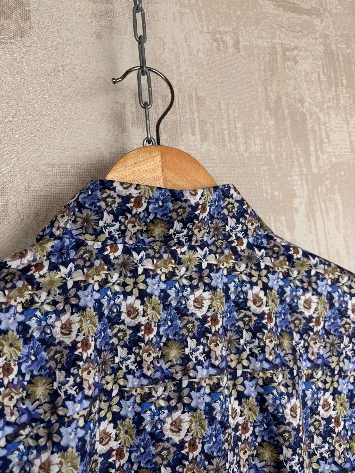 Eton Eton Floral Long Sleeve Dress Shirt Sz L (41 / 16) Slim Fit Size US L / EU 52-54 / 3 - 15 Thumbnail