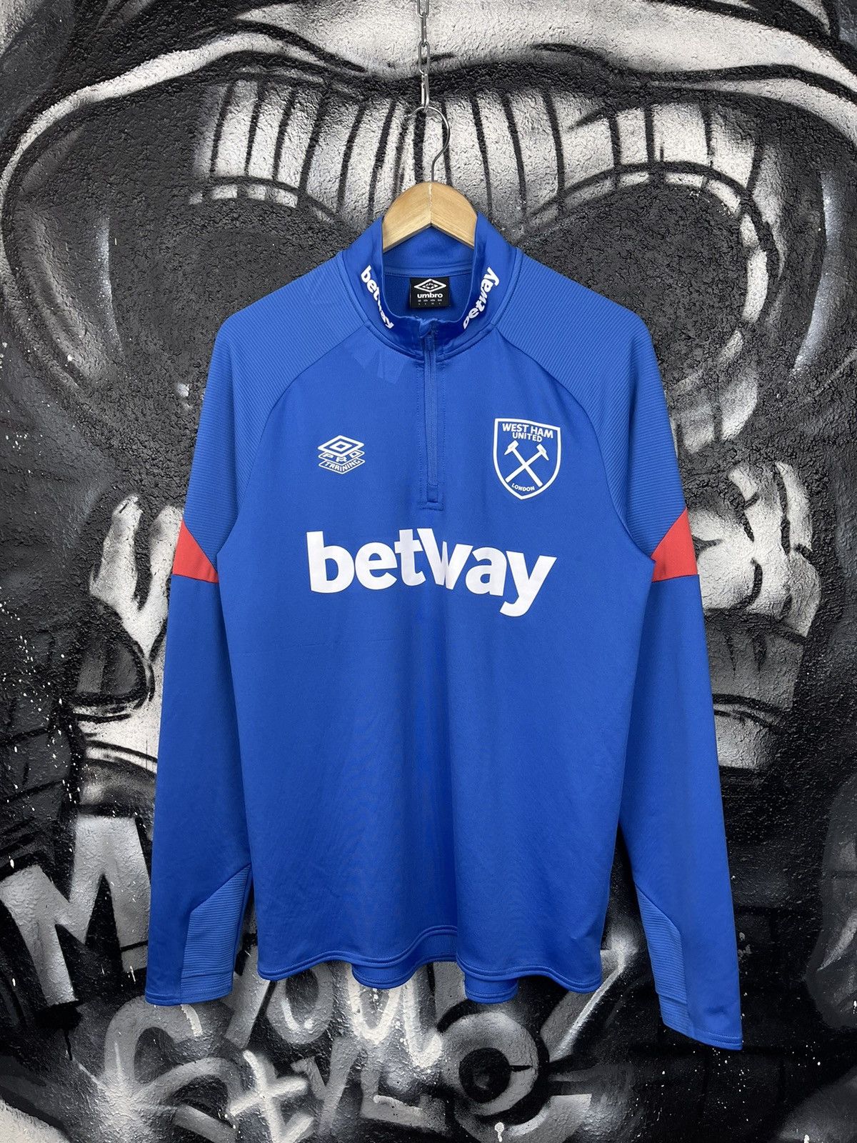 Umbro Umbro Pro Training West Ham United Jersey 1/2 Zip Top Shirts Size US L / EU 52-54 / 3 - 2 Thumbnail