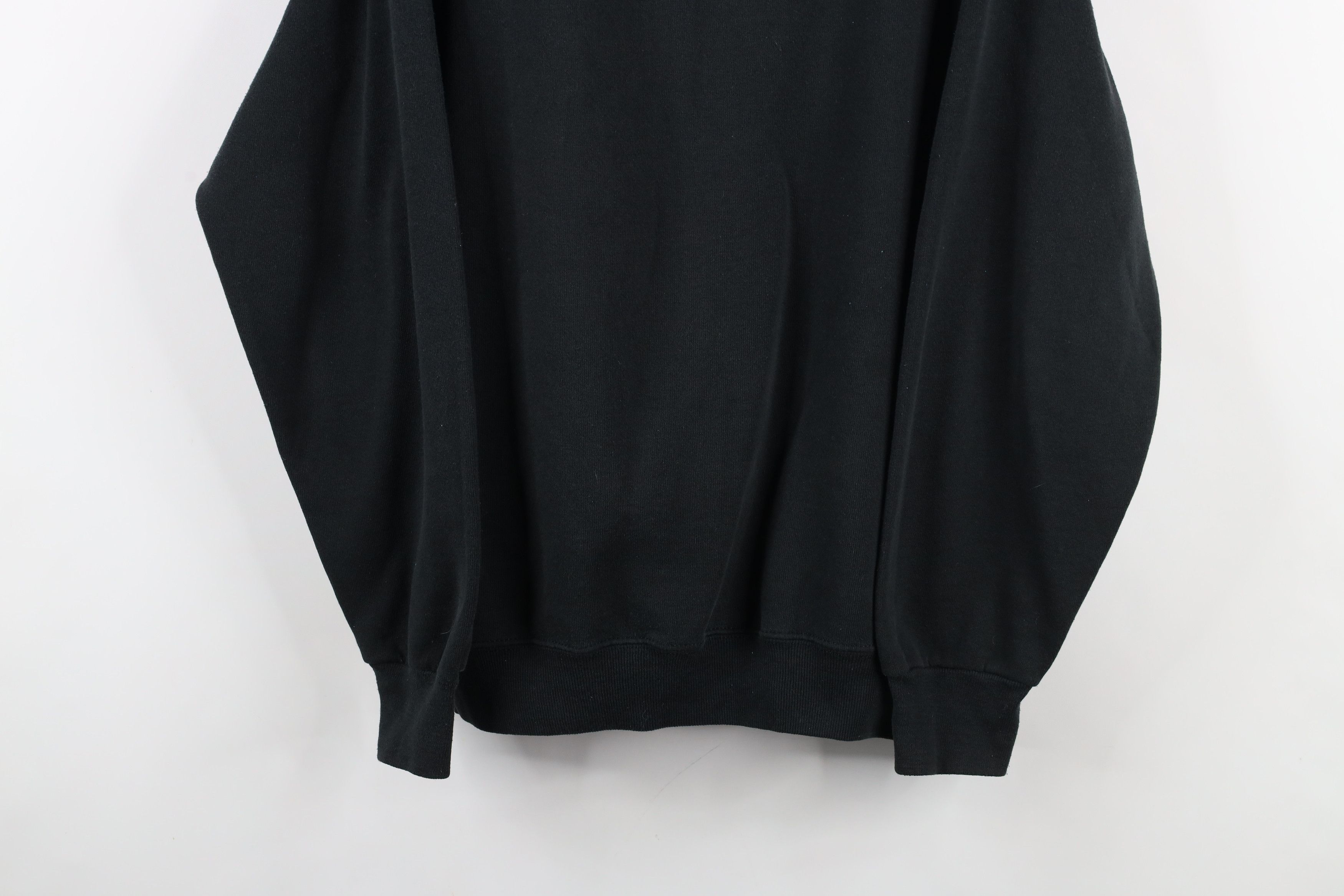 Vintage Vintage 90s Streetwear Raglan Crewneck Sweatshirt Black USA Size XXL / US 16-18 / IT 52-54 - 3 Thumbnail