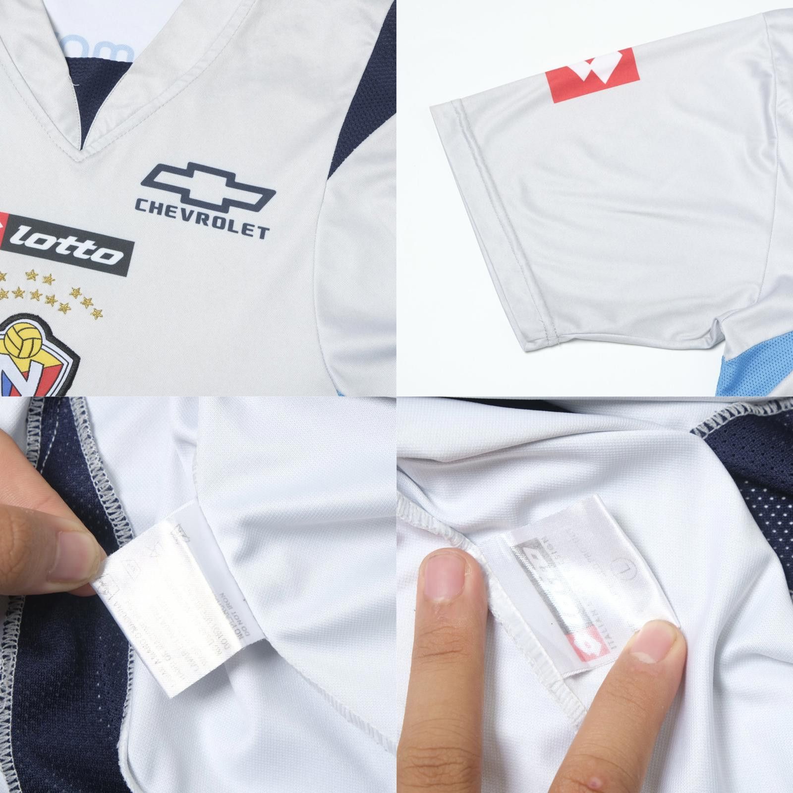 Lotto Sport 2007 Club Deportivo El Nacional (Ecuador) Away Shirt (XL) Size US XL / EU 56 / 4 - 5 Thumbnail
