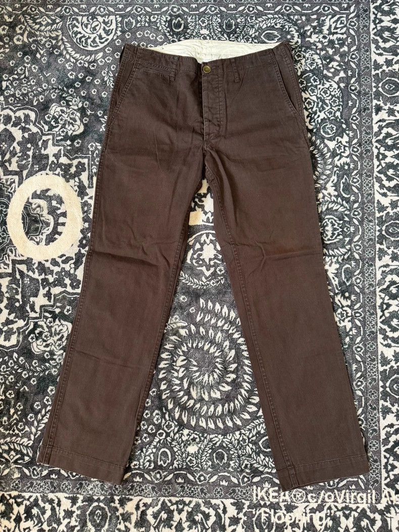 Visvimvisvim Casual Denim Pants in Coffee Color-2504