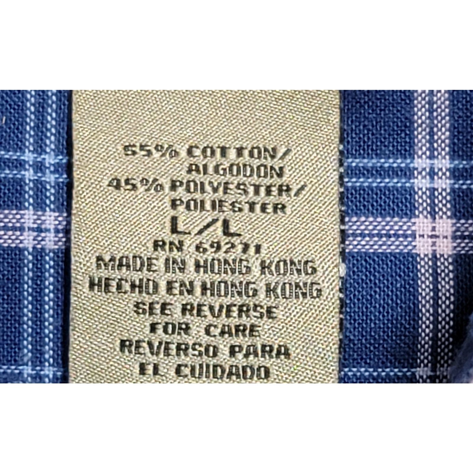 Other Sun River Blue Pink Plaid Button Up Collard Shirt Large Size US L / EU 52-54 / 3 - 4 Thumbnail