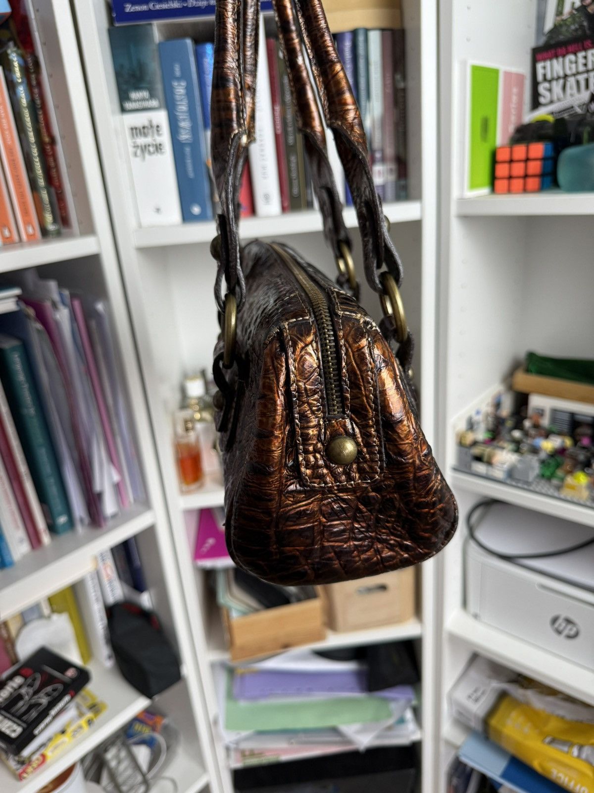 Japanese Brand VIntage y2k leather shoulder hand bag avantgarde opium retro Size ONE SIZE - 5 Thumbnail