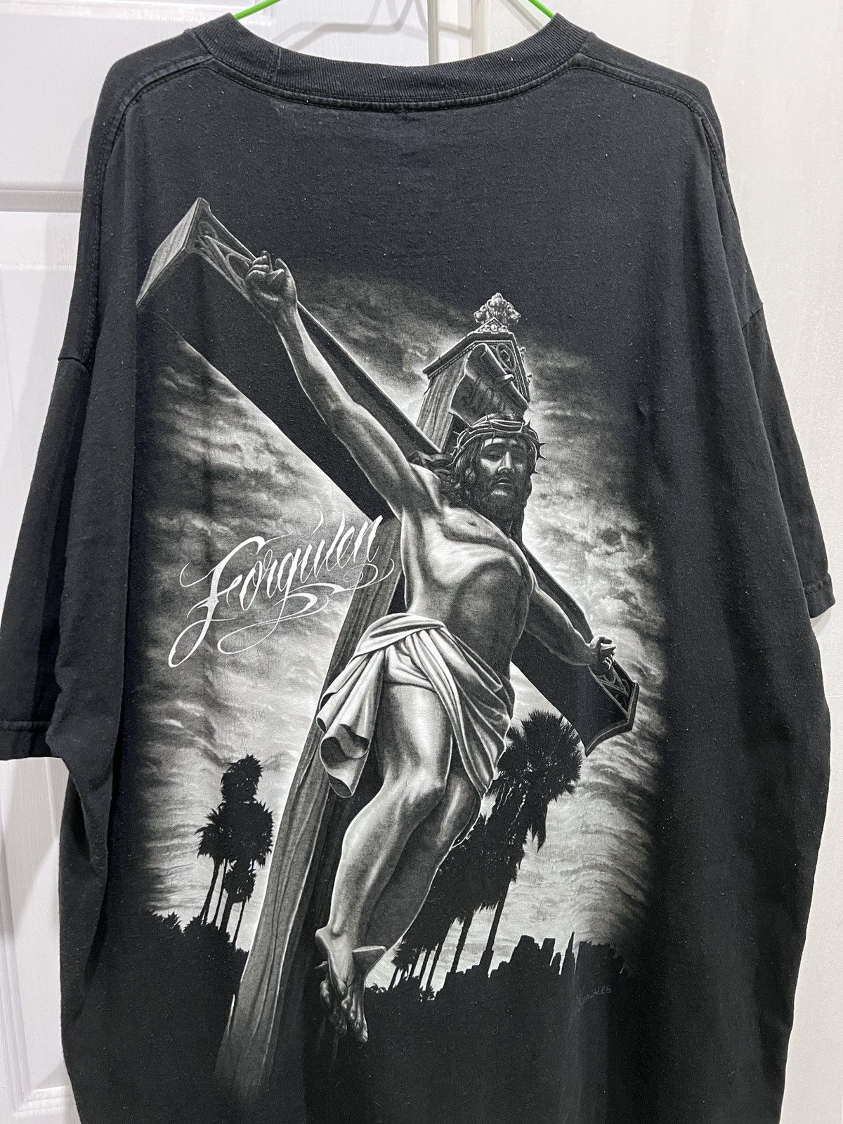 Vintage Y2K Forgiven Jesus God Holy Bible Christ Tee 2XL Oversized Size US XXL / EU 58 / 5 - 2 Thumbnail