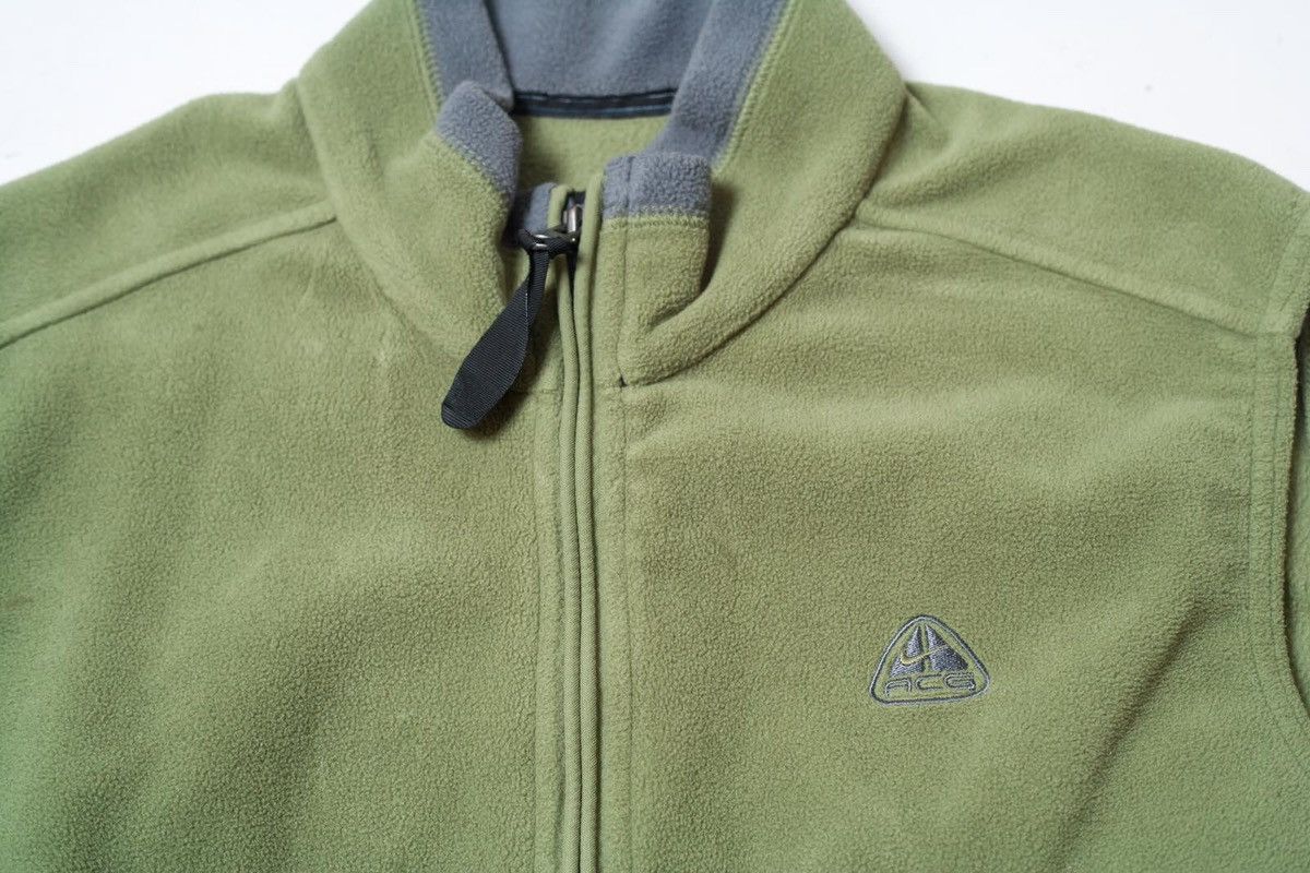 Nike ACG Nike ACG Muted Green Fleece Vest Size L / US 10 / IT 46 - 3 Thumbnail