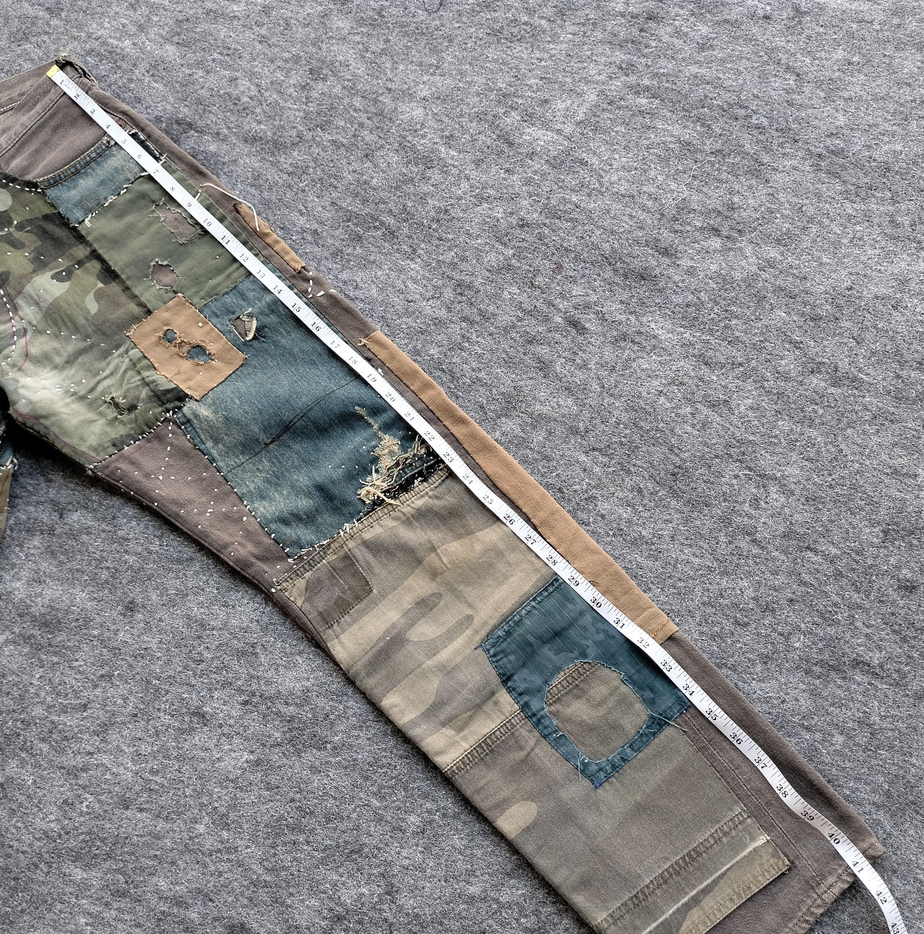 Full Count & Co. Vtg Full count & co patchwork sashiko selvedge denim Size US 32 / EU 48 - 22 Thumbnail