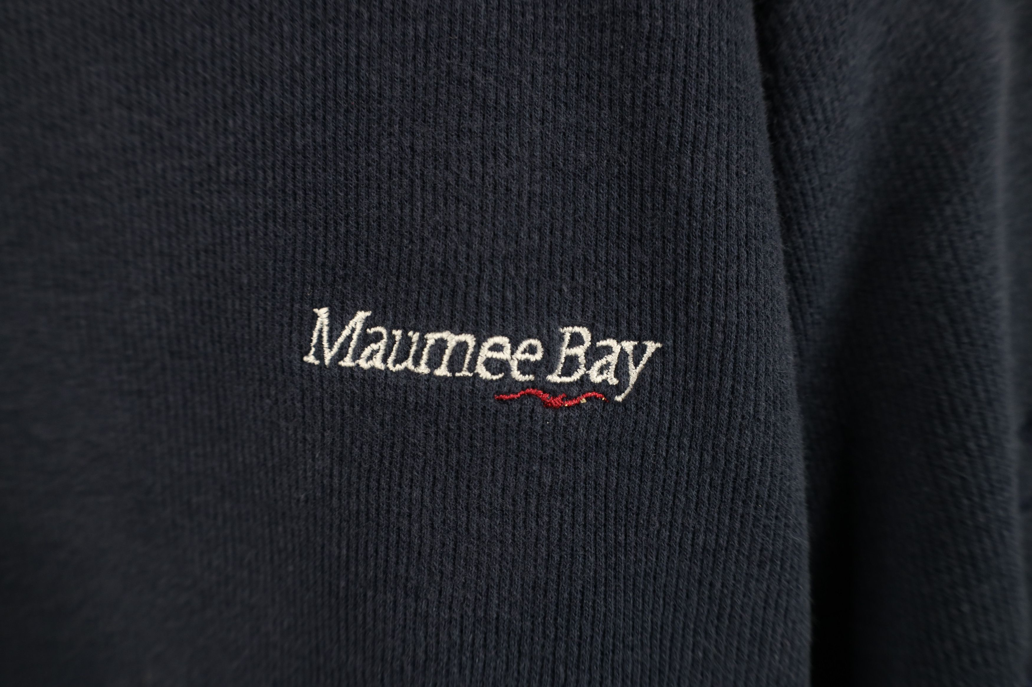 Vintage Vintage 90s Maumee Golf Ribbed Knit Sweater Blue Cotton USA Size US L / EU 52-54 / 3 - 4 Thumbnail